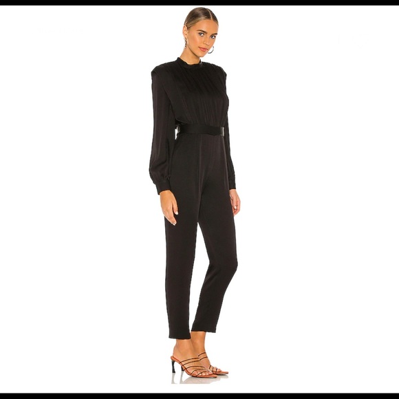 Veronica Beard Kavia Jumpsuit in Black 4 - Picture 3 of 11